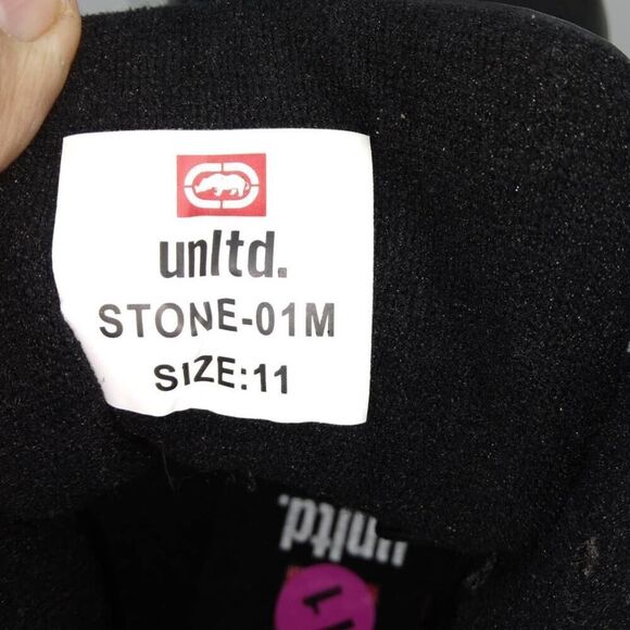 Mark Ecko Designer Mens NEW Triple Panther Black Hi Top Sneakers - sz. 11 - Picture 6 of 6